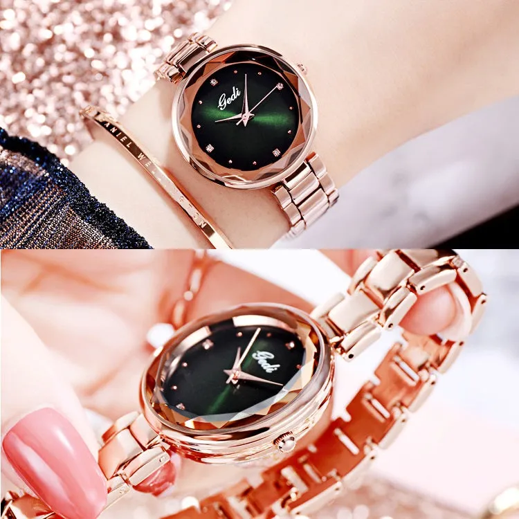 Irregular Mirror Ultra-thin Strap Women's Watch