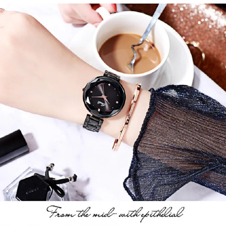 Irregular Mirror Ultra-thin Strap Women's Watch