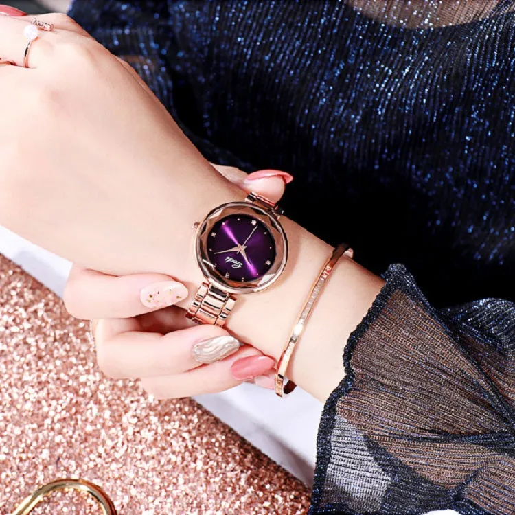 Irregular Mirror Ultra-thin Strap Women's Watch