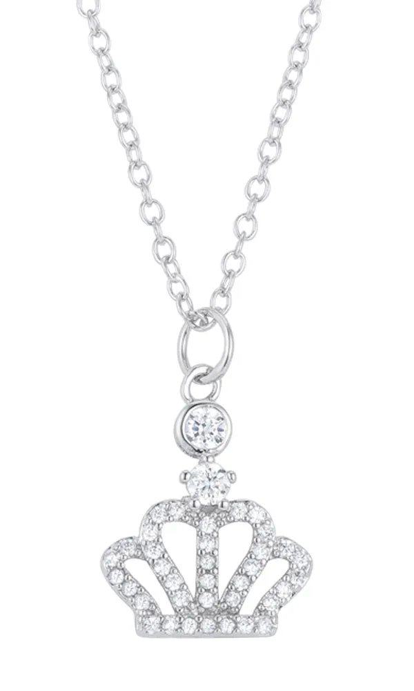 J Goodin Women Fashion Jewelry Tabitha 0.5 ct Crown Pendant