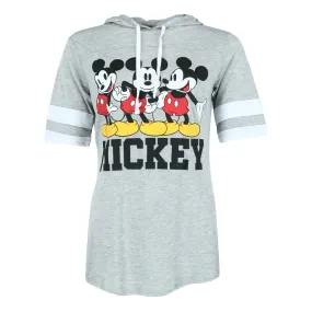 Jerry Leigh Disney Juniors Mickey Mouse Hooded Football Top