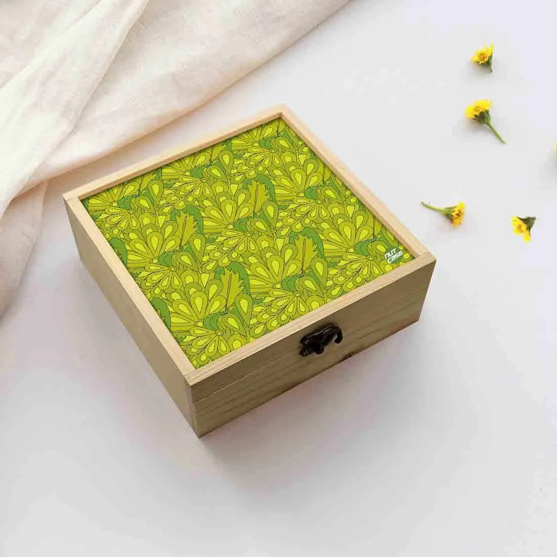 Jewellery Box Wooden Jewelry Organizer -  Green Spring Summer Collection