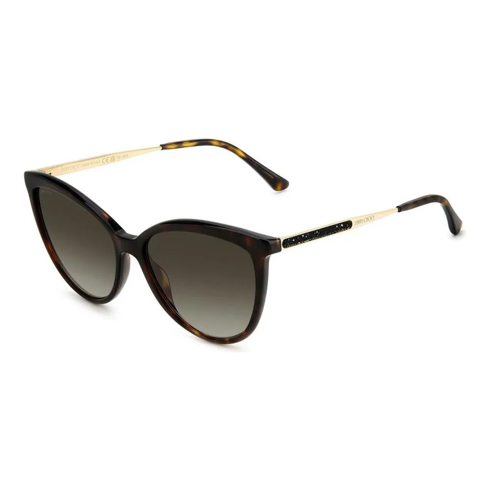 Jimmy Choo Brown Metal Sunglasses