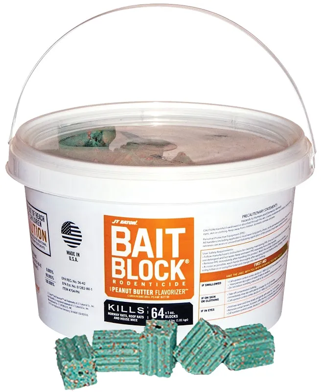 J.T. Eaton 704-PN Bait Block, Solid, 1 oz, Pail :PAIL: QUANTITY: 1