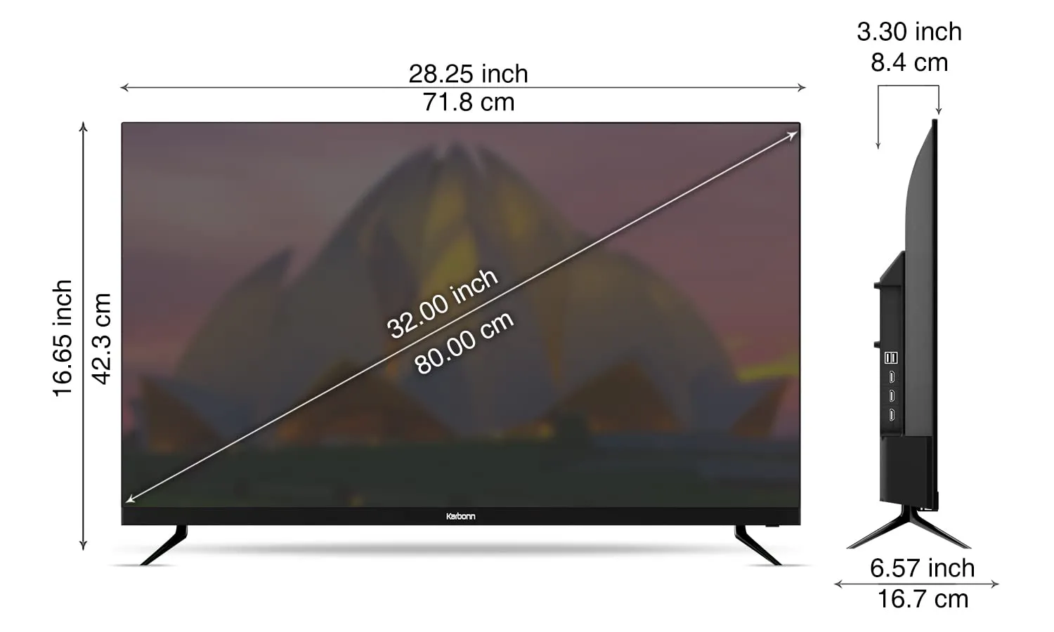 Karbonn 80 cm (32 inches) Kohinoor Series HD Ready Smart A  LED Google TV KJSW32GSHD (Black)