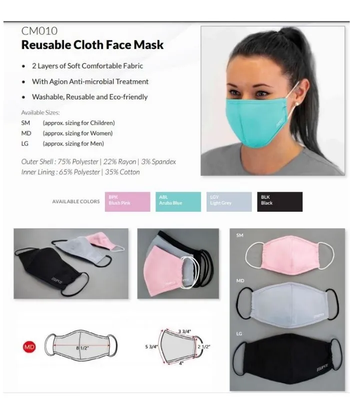 Kids Reusable 2Ply Cloth Face Mask