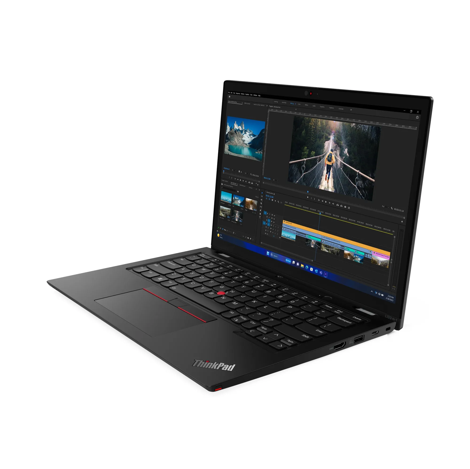 Lenovo Thinkpad X13 2-In-1 Gen 5 21Lm - Flip Design - Intel Core Ultra 7 - 155U / Up To 4.8 Ghz - Win 11 Pro - Intel Gra