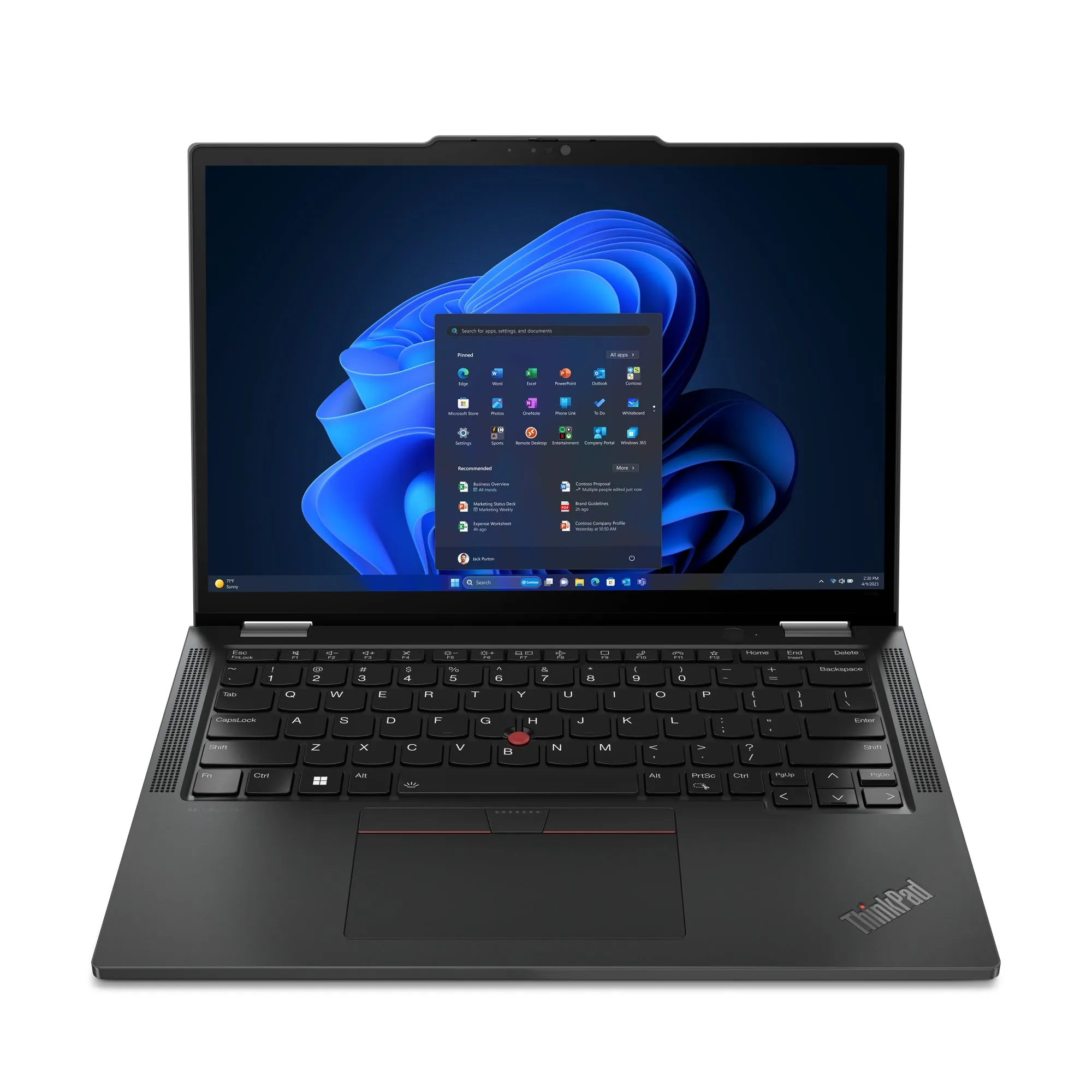 Lenovo Thinkpad X13 2-In-1 Gen 5 21Lw - Flip Design - Intel Core Ultra 7 - 155U / Up To 4.8 Ghz - Evo - Win 11 Pro - Int