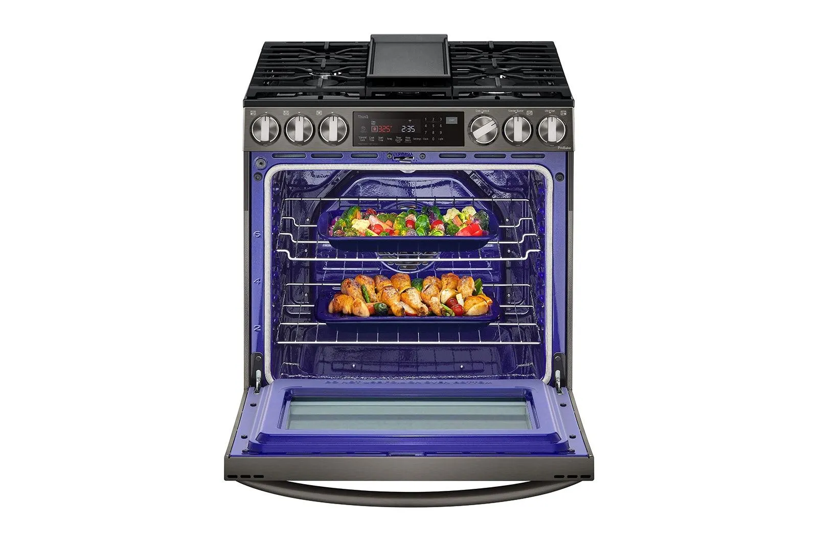 Lg LSGL6335D 6.3 cu ft. Smart wi-fi Enabled ProBake Convection® InstaView® Gas Slide-In Range with Air Fry