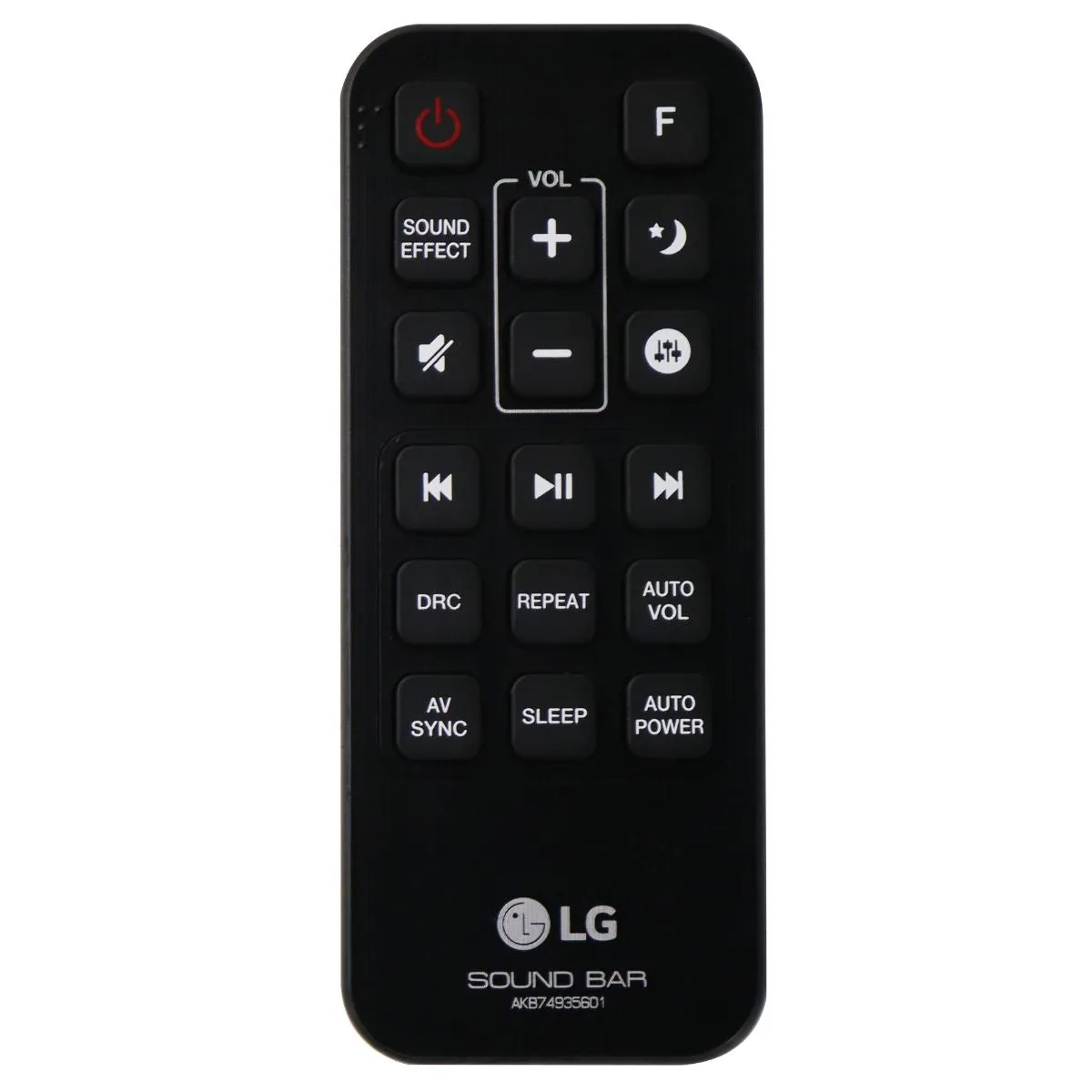 LG Remote Control (AKB74935601) for LG SH7B Hi-Fi Soundbar - Black