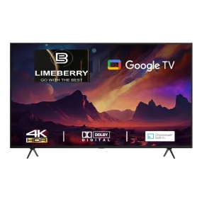 LIMEBERRY 109 cm (43 Inch) Frameless Full HD Smart QLED LED TV with Air Voice Search Remote, Black (LB43SCNG)