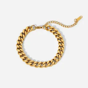 Lita 18K Gold Cuban Link Bracelet