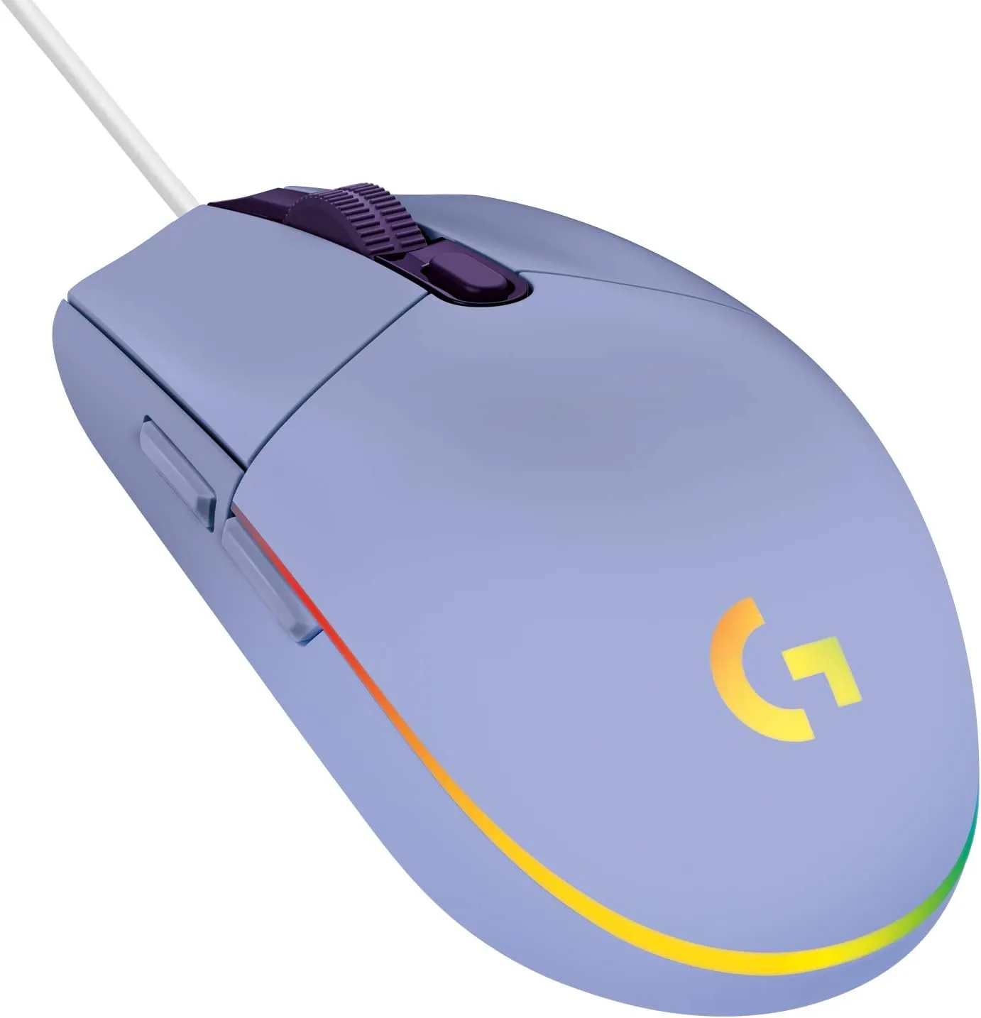 Logitech G203 Lightsync Gaming Mouse 6 鍵遊戲滑鼠 - Lilac 紫丁香色 910-005851 原裝行貨