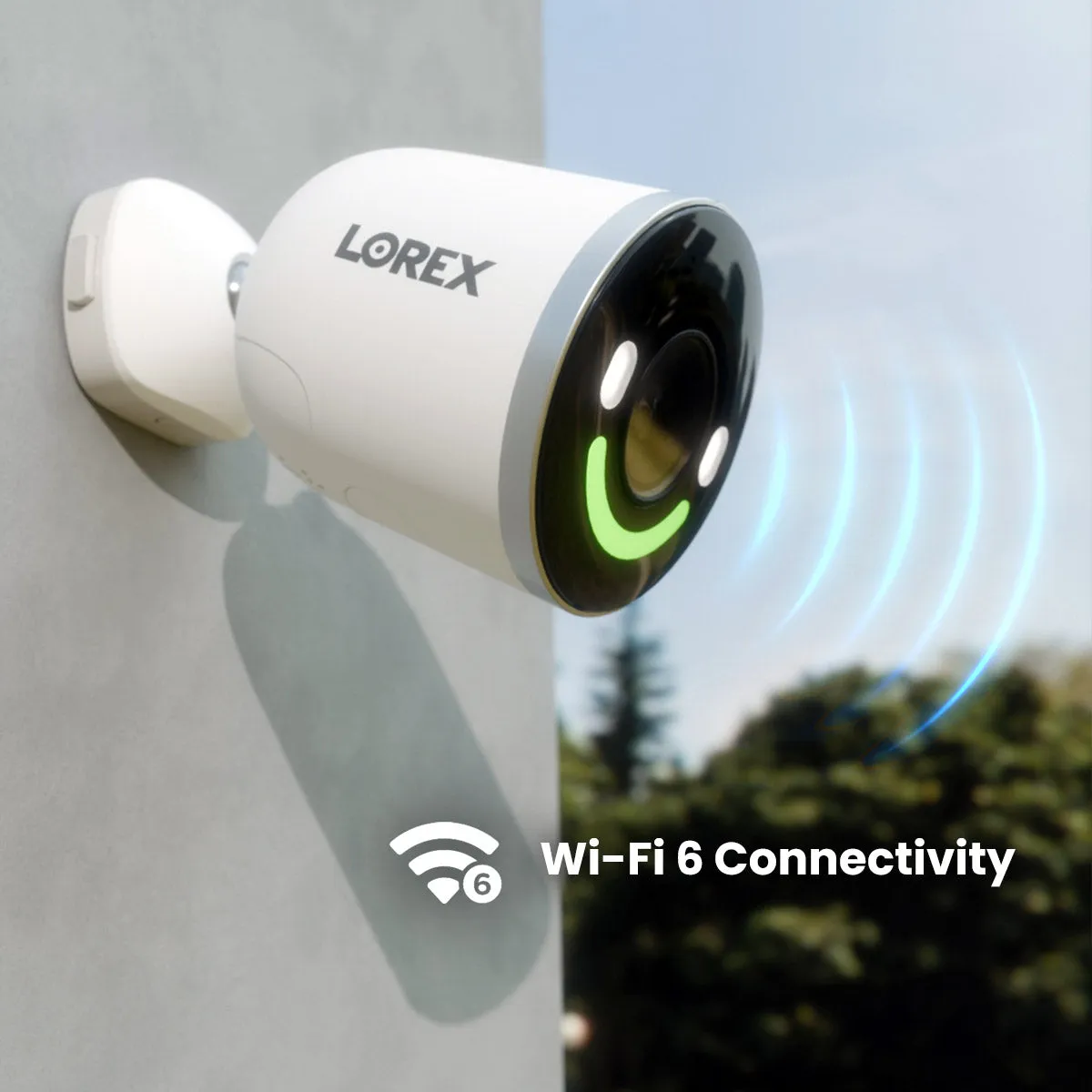 Lorex 2K Floodlight Wi-Fi Camera with 4K Spotlight Wi-Fi 6 Security Camera