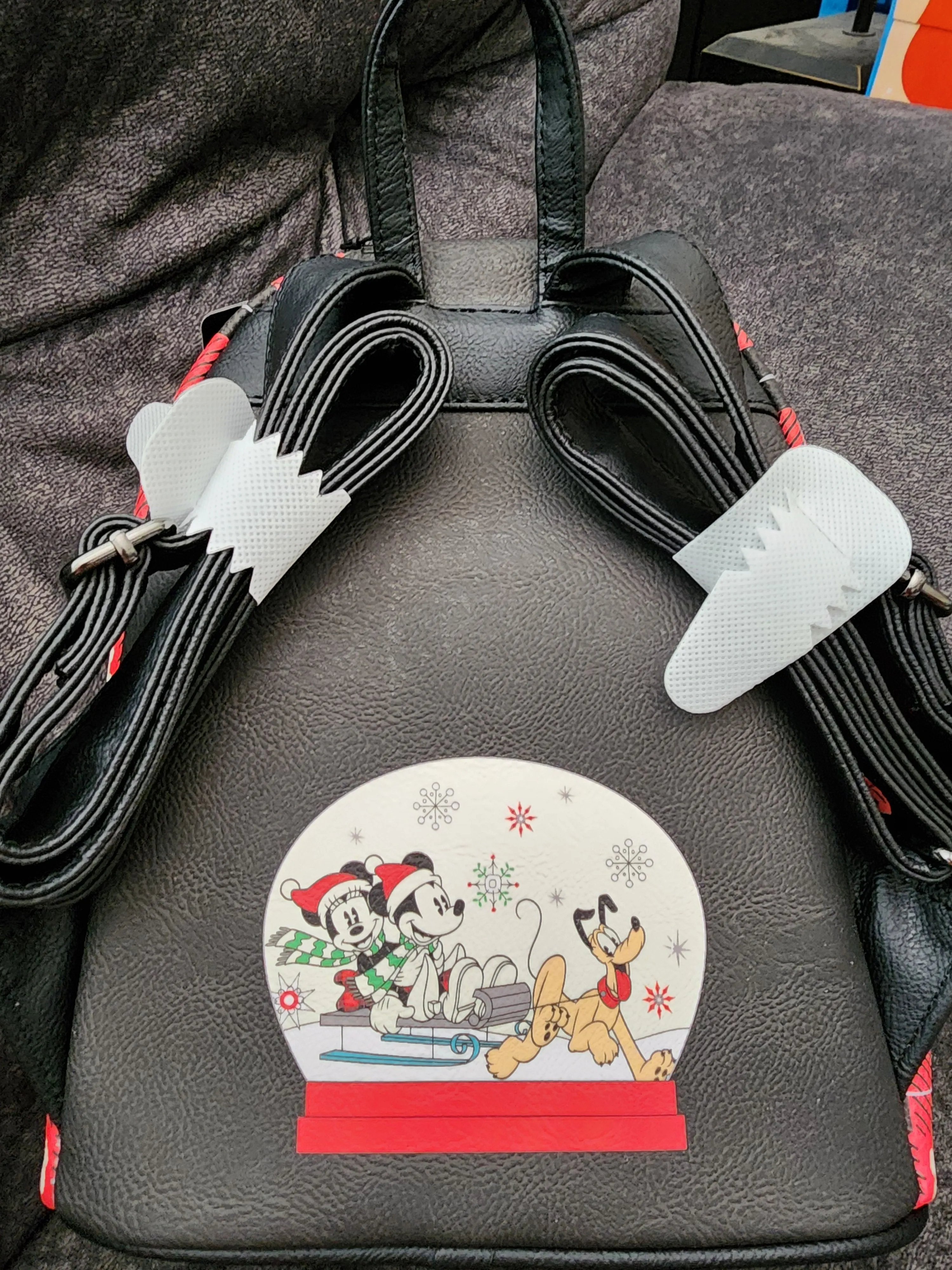 Loungefly Disney Mickey and Minnie Winter Plaid Exclusive Backpack