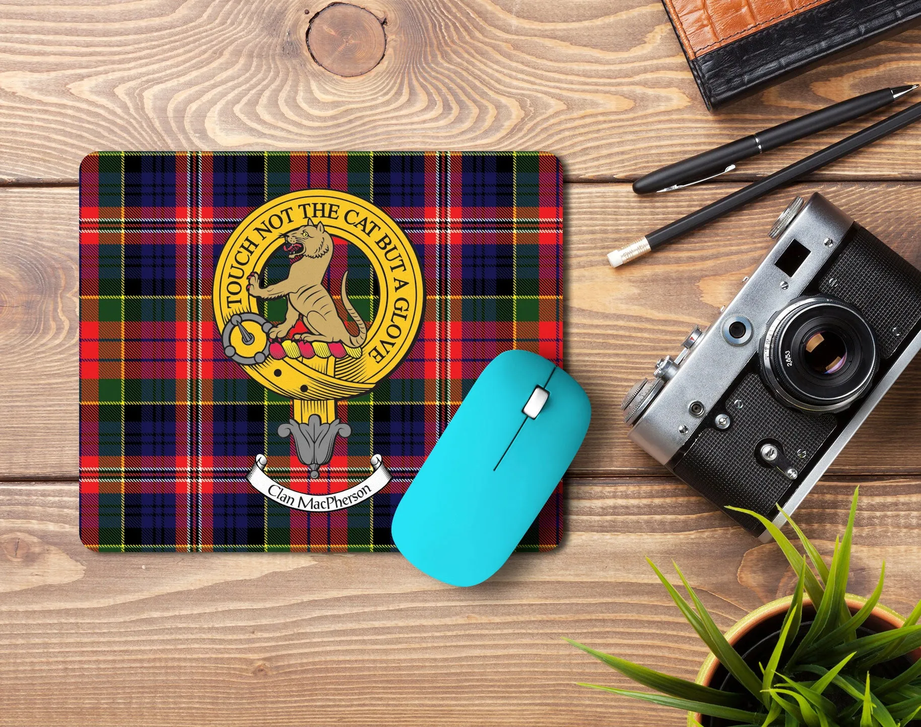 MacPherson Clan Crest Mouse Pad