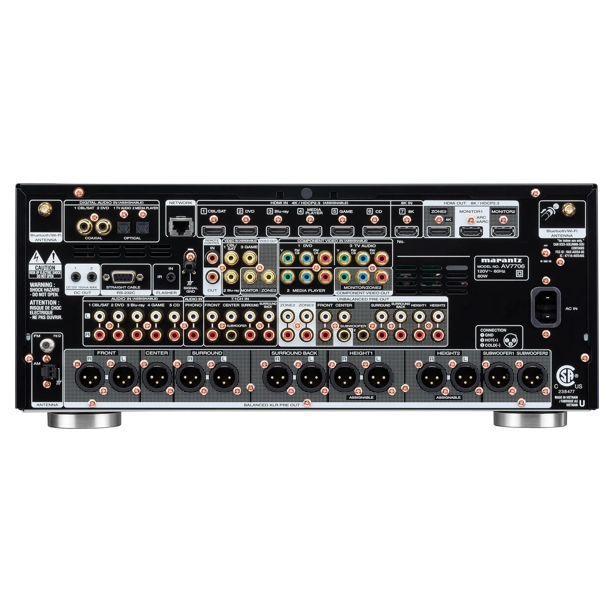 Marantz AV7706 11.2 Channel Surround Preamplifier / Processor