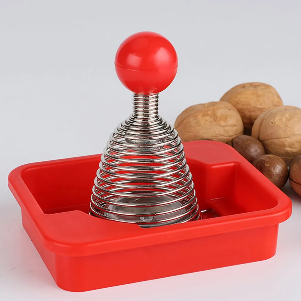 Metal Spring Nut Cracker Gadget