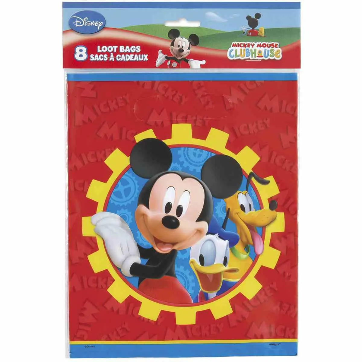 Mickey Mouse Clubhouse Plastic Loot Bags (8 per Package)