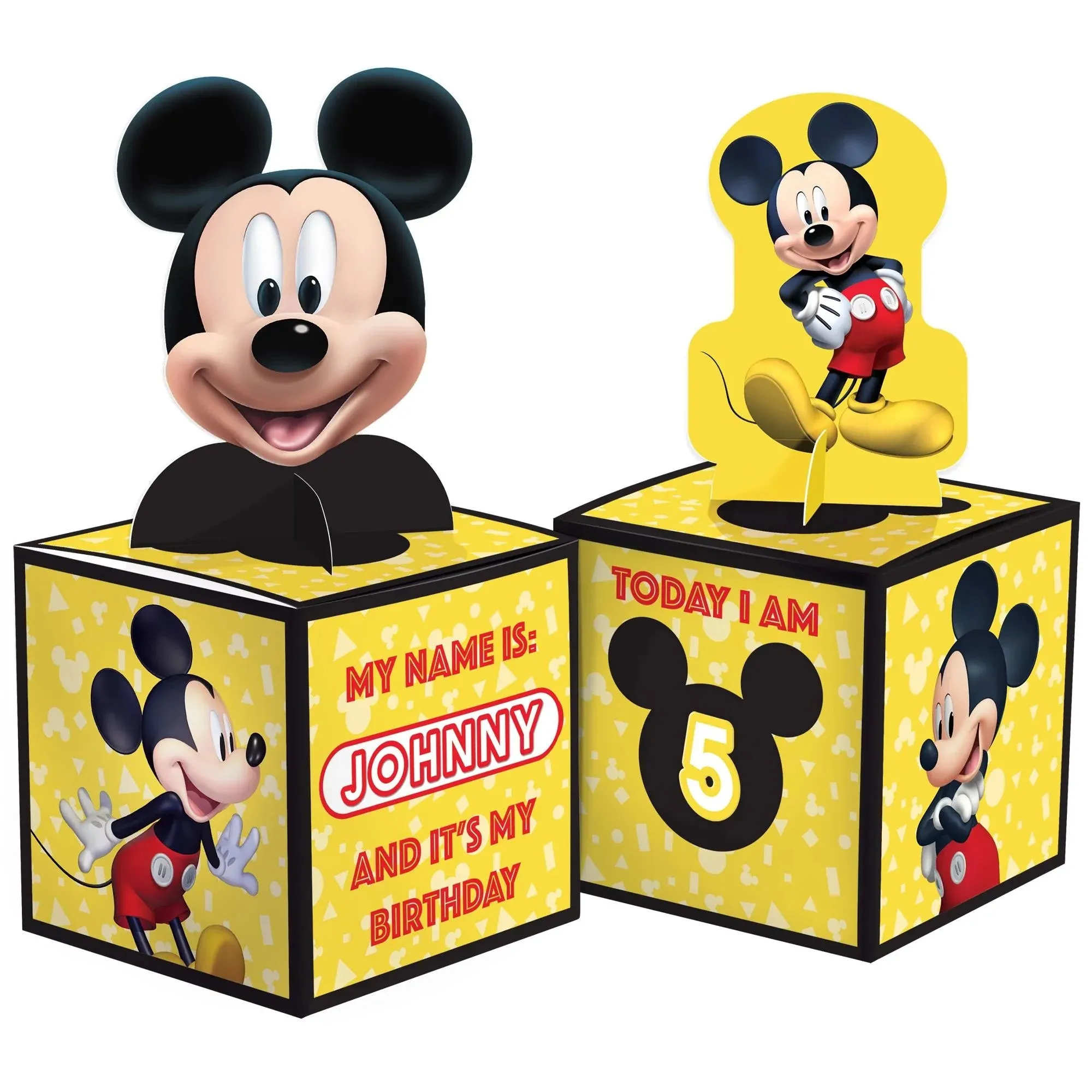 Mickey Mouse Forever Birthday Paper Table Centerpiece Decoration Kit, 6 Count