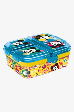 Mickey Mouse Multi Compartment Lunchbox  Teal