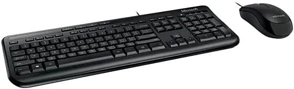 Microsoft Wired Desktop 600 Keyboard and Mouse Set for Business, USB - 3J2-00001