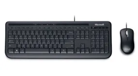 Microsoft Wired Desktop 600 Keyboard and Mouse Set for Business, USB - 3J2-00001