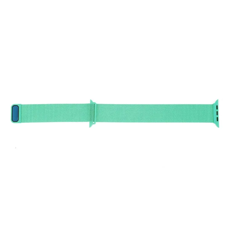 Milanese Loop Magnetic Stainless Steel Watch Band for Apple Watch Series 10 42mm / 9&8&7 41mm / SE 3&SE 2&6&SE&5&4 40mm / 3&2&1 38mm(Mint Green)