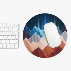 Minimalist abstract design of night and colourful mountains Mouse Pad