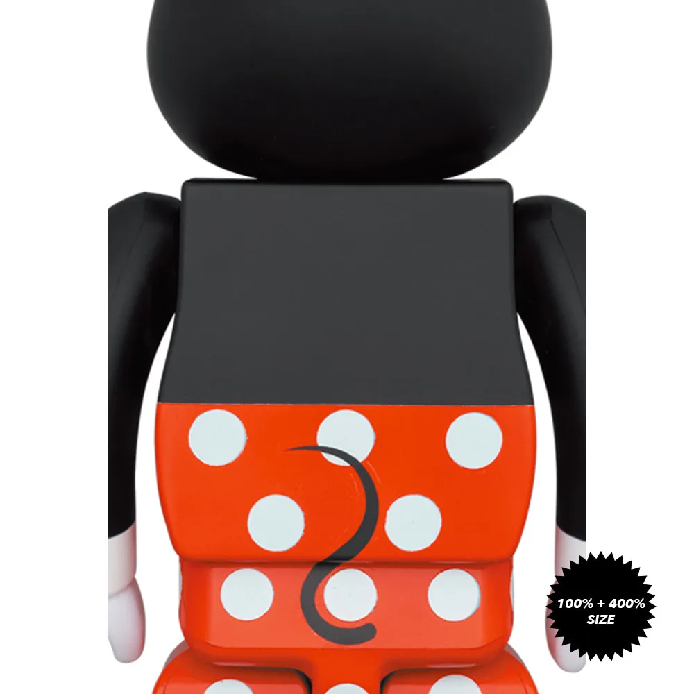 Minnie Mouse 100%   400% Bearbrick Set by Medicom Toy