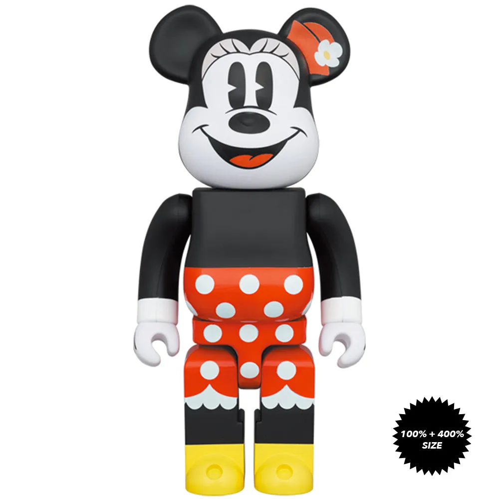 Minnie Mouse 100%   400% Bearbrick Set by Medicom Toy