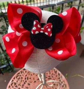 MINNIE MOUSE RED HAIRBOW