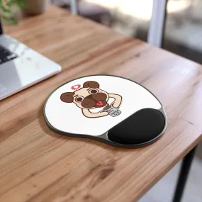 More Pug Coffee Please Mouse Pad With Wrist Rest