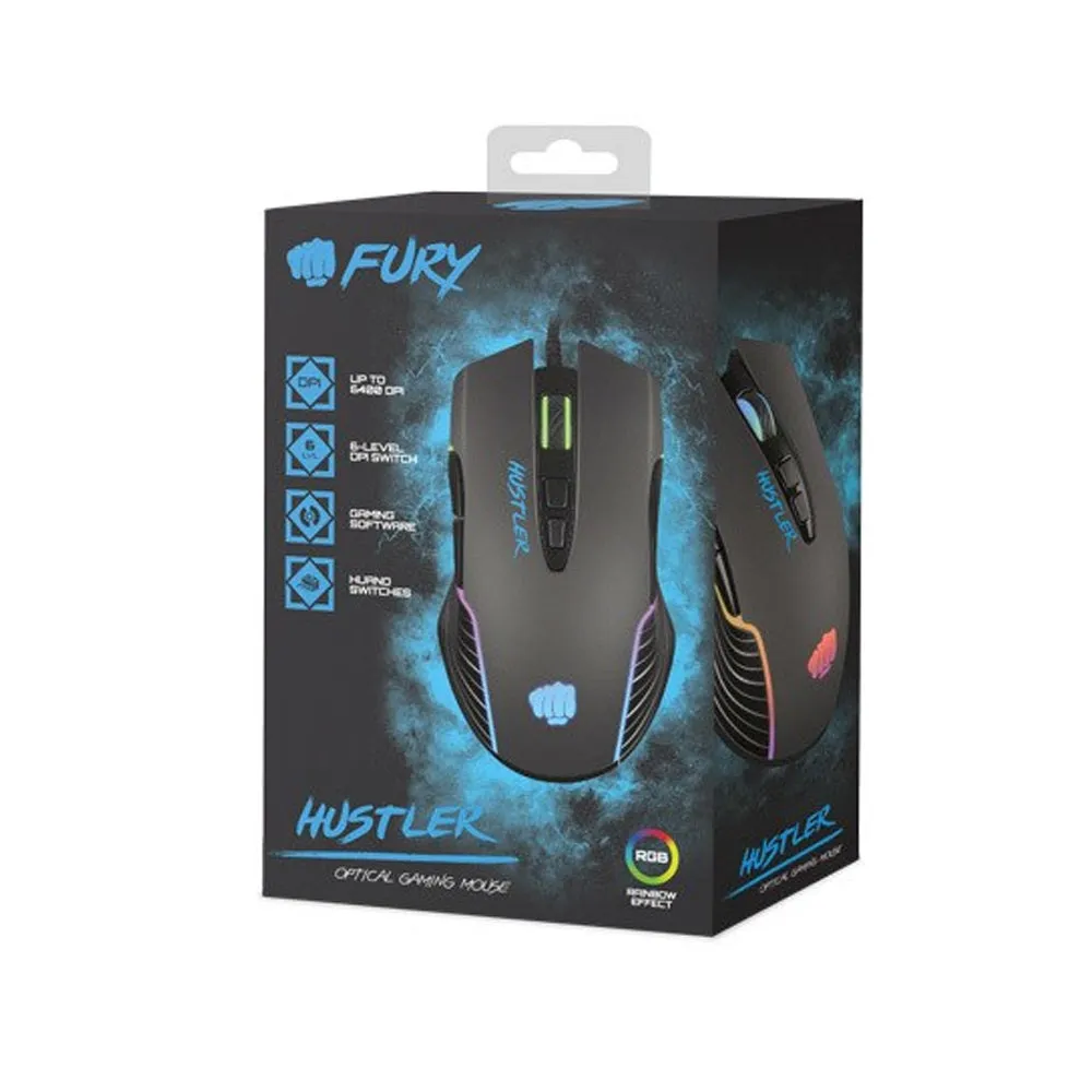 Natec Wired Gaming Mouse Fury Hustler