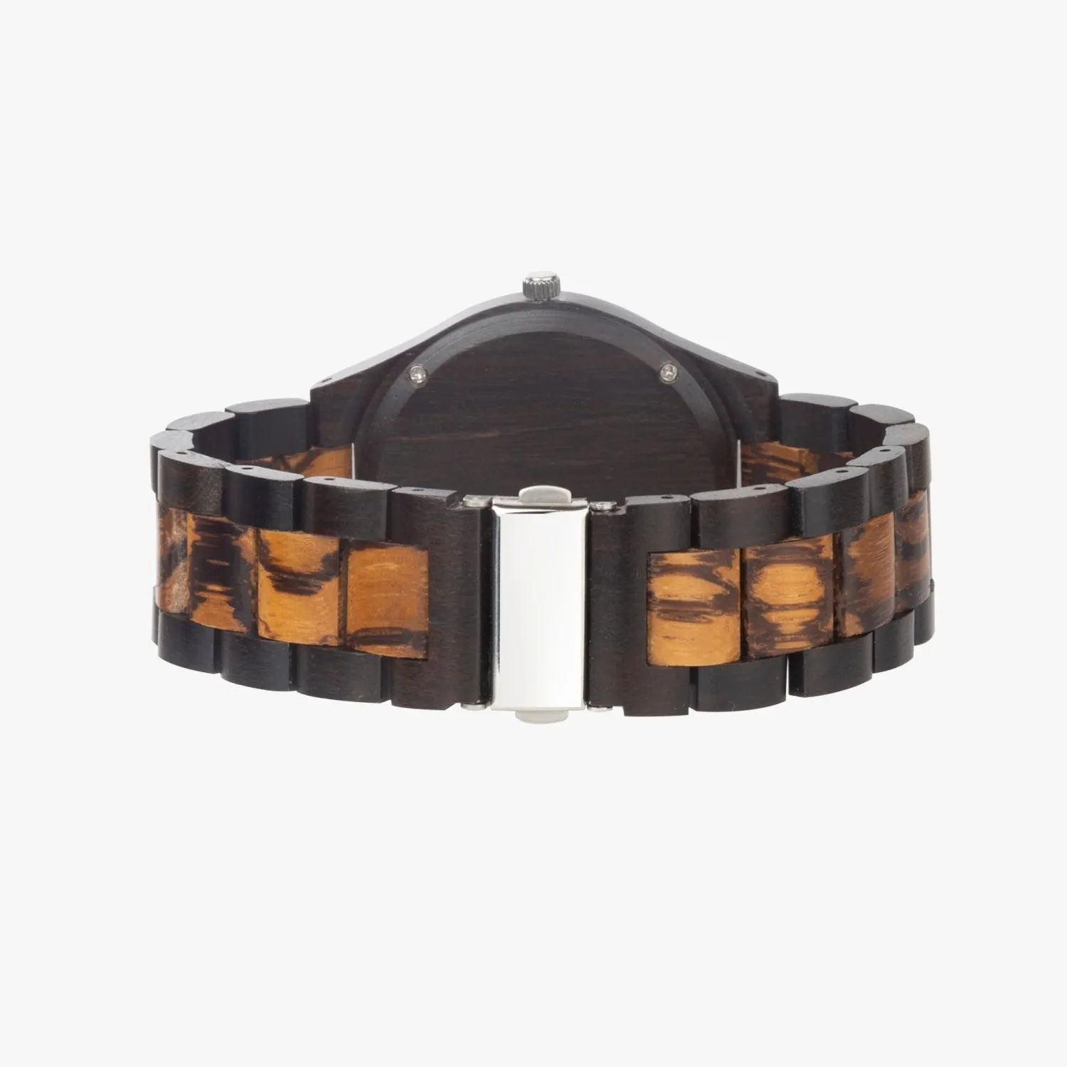 New York Night Indian Ebony Wooden Watch