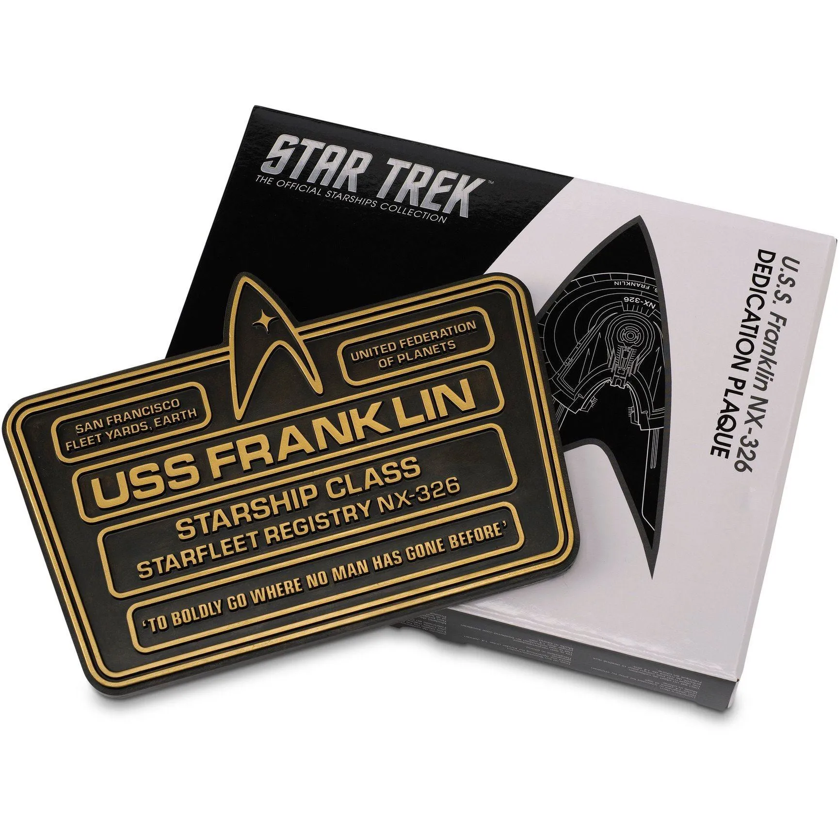 No.8 U.S.S. Franklin NX-326 Dedication Plaque (Eaglemoss / Star Trek)