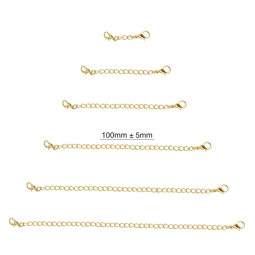 Obsession Necklace Extender Encased in 18k Gold - 100mm