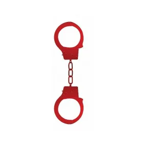 Ouch Beginners Handcuffs Metal Red