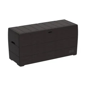 Outdoor Plastic Garden Storage Box (270L/416L)(Brown/ Dark Grey)