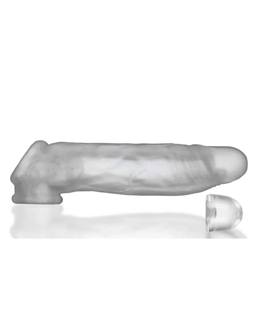 Oxballs Dicker 7.5 Inch Cock Sheath - Clear Ice