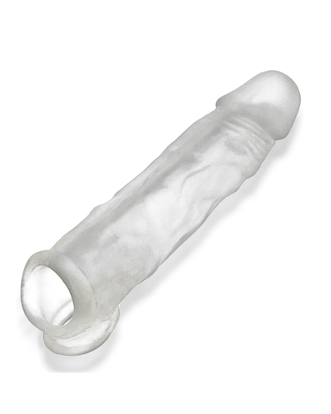 Oxballs Dicker 7.5 Inch Cock Sheath - Clear Ice