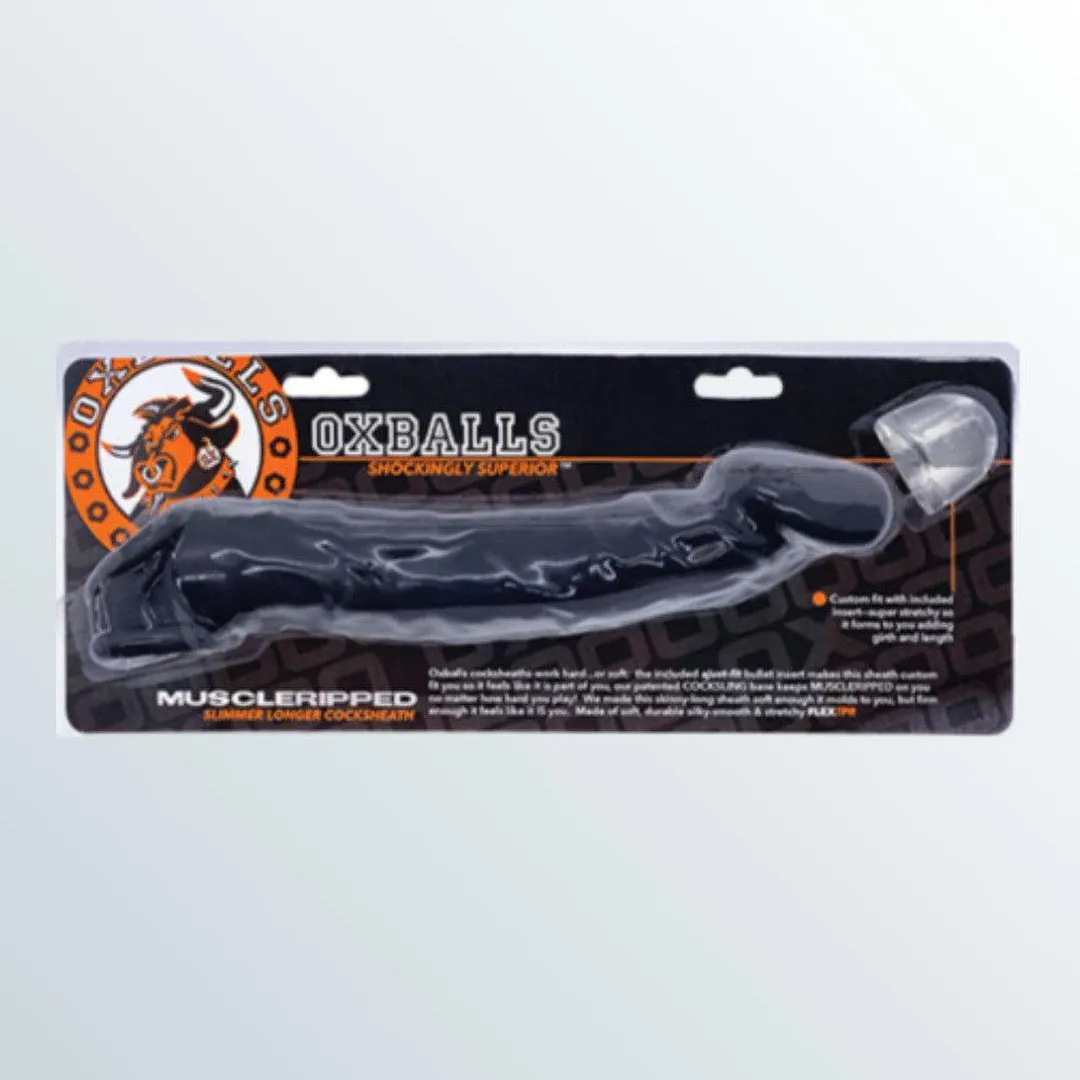 Oxballs Muscle Ripped Cocksheath Penis Extender - Black