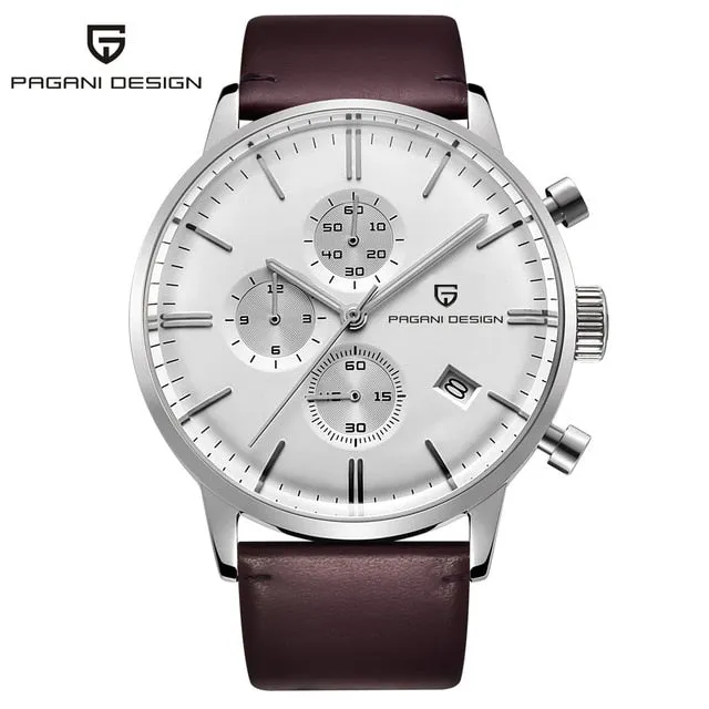 PAGANI Men's Quartz Watch: Waterproof