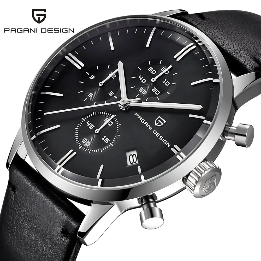 PAGANI Men's Quartz Watch: Waterproof