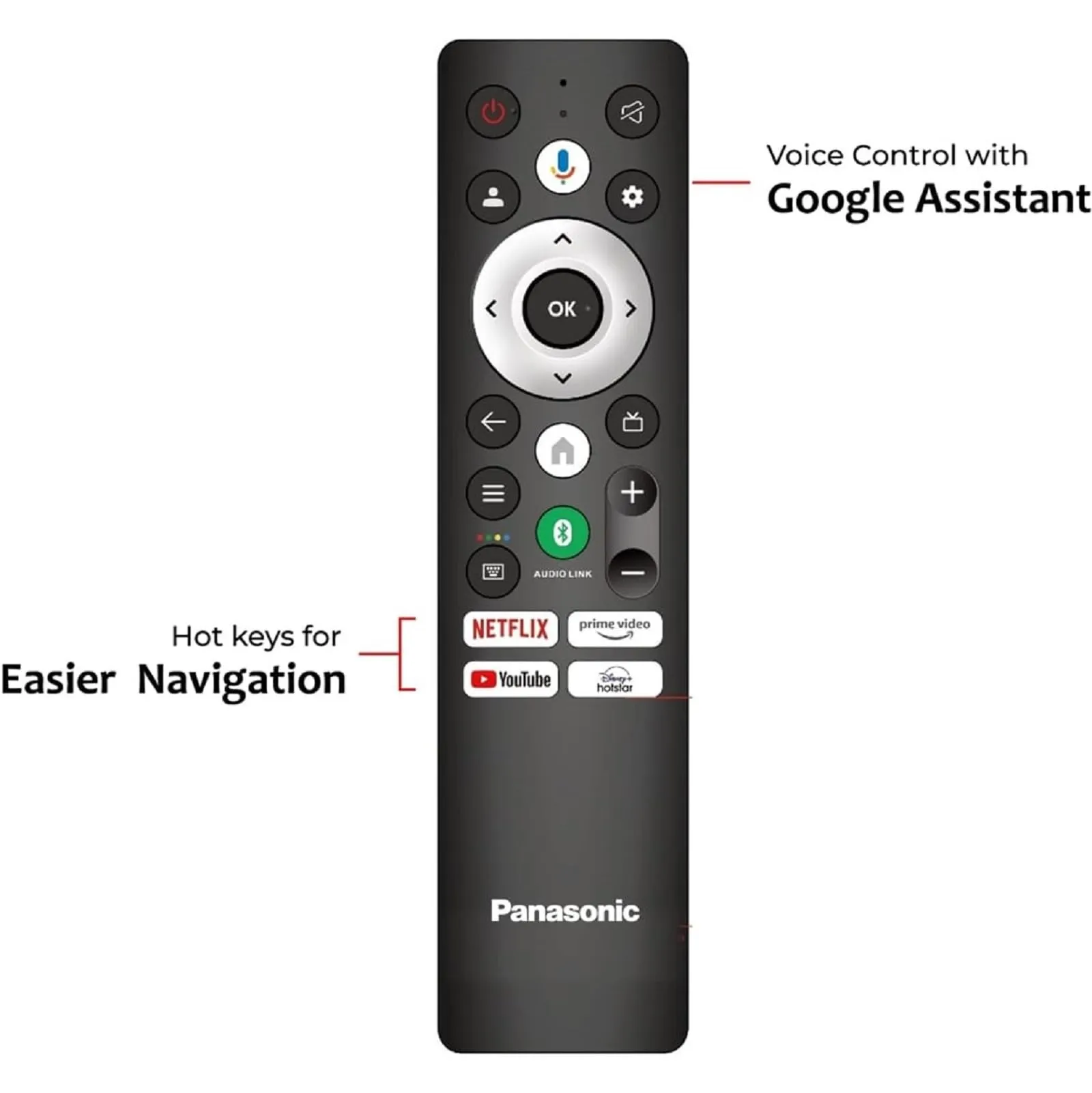 Panasonic 108 cm (43 inches) Full HD Smart LED Google TV TH-43MS660DX (Black)