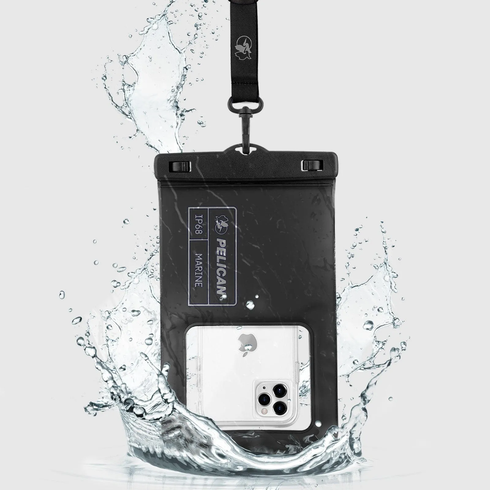 Pelican Marine Waterproof Floating Pouch XL (Stealth Black) - Phone Pouch