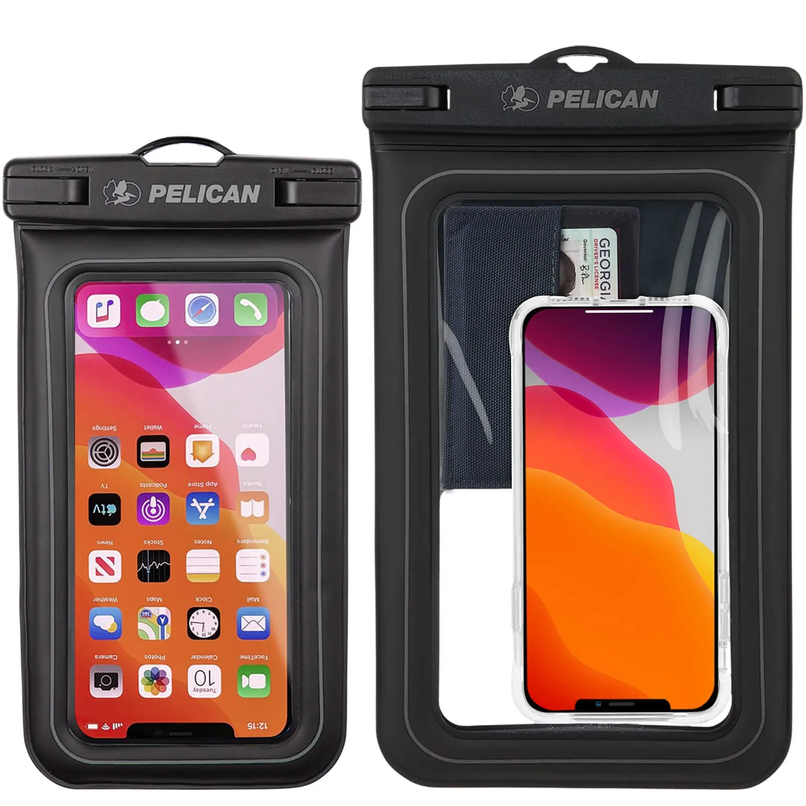 Pelican Marine Waterproof Floating Pouch XL (Stealth Black) - Phone Pouch