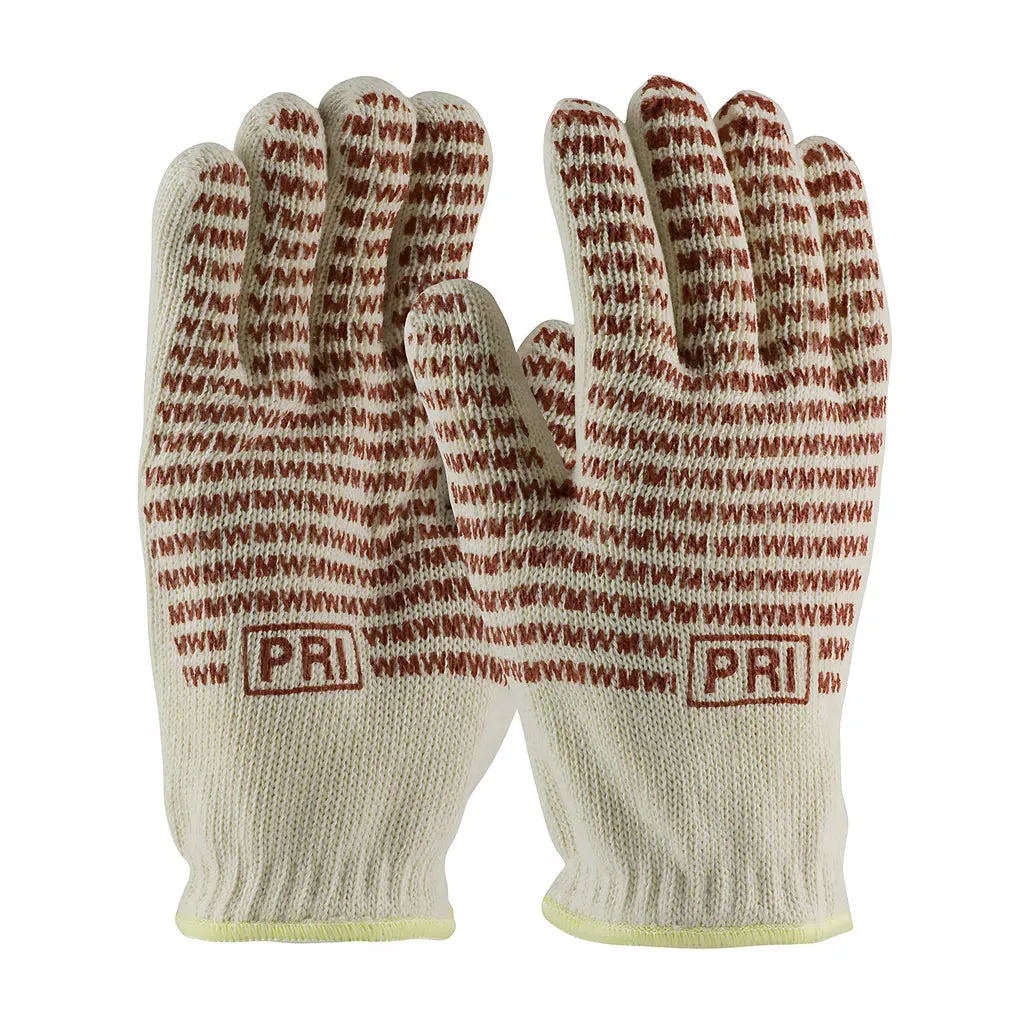 PIP 43-502L Double-Layered Cotton Seamless Knit Hot Mill Glove with Double-Sided EverGrip Nitrile Coating - 24 oz