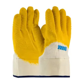 PIP 55-3273 Latex Coated Glove with Jersey Liner and Crinkle Finish on Palm, Fingers & Knuckles - Plasticized Safety Cuff