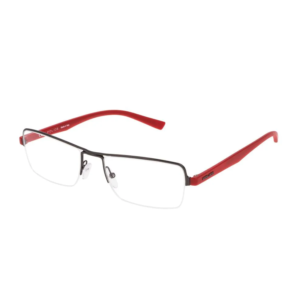 Police Gray Metal Frames